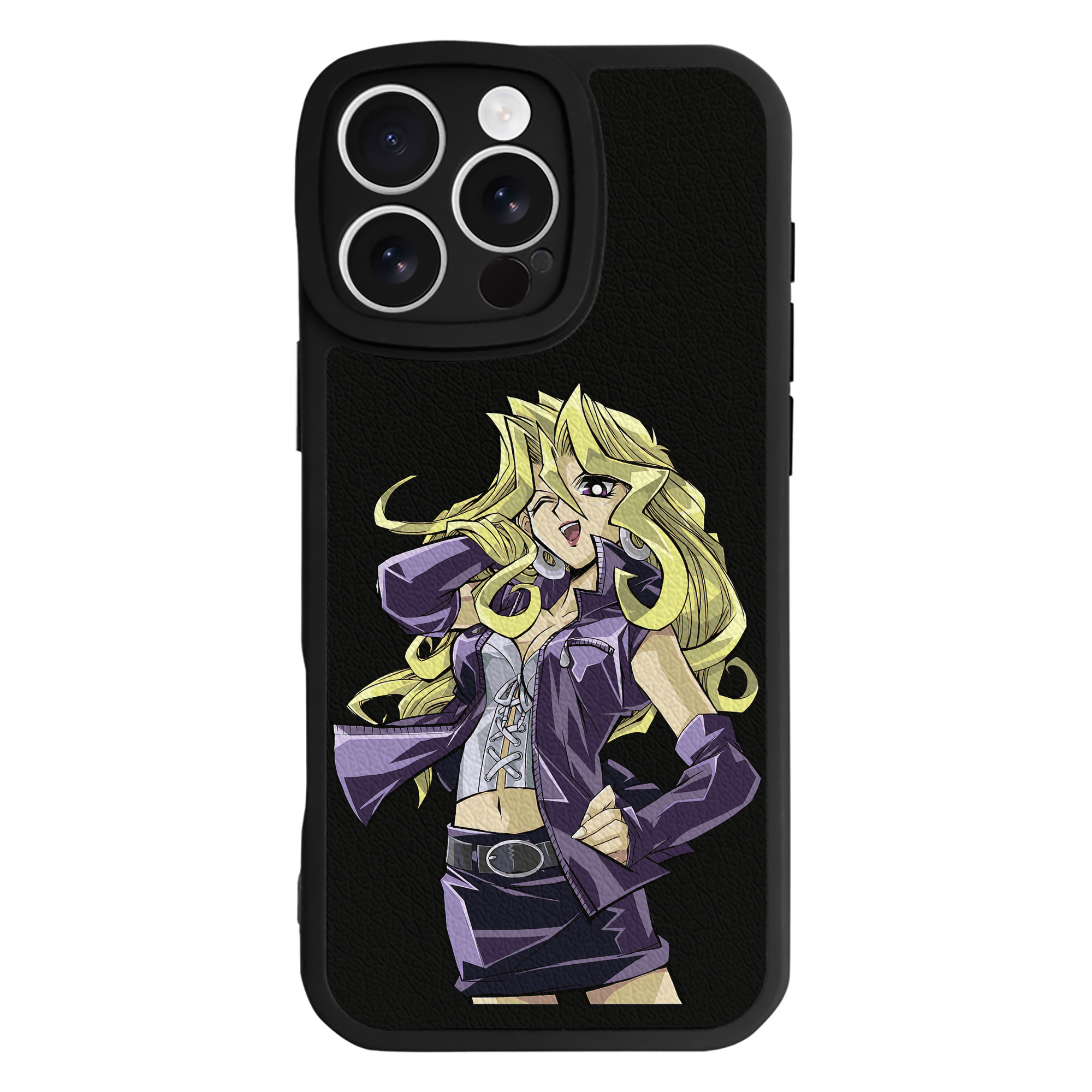 （画像用） 遊☆戯☆王 Yu-Gi-Oh! 【iPhone 16シリーズ対応】シリコンスマホケース（レザー調） 材質：シリコン